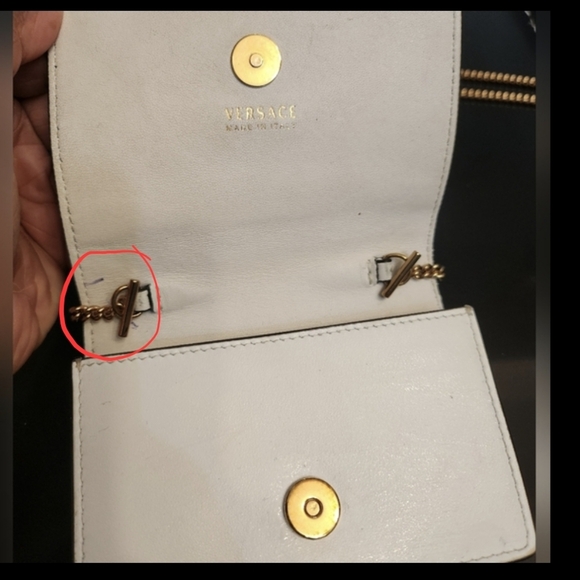 Authentic Versace!!!!! White and gold leather Versace mini bag - Picture 10 of 10